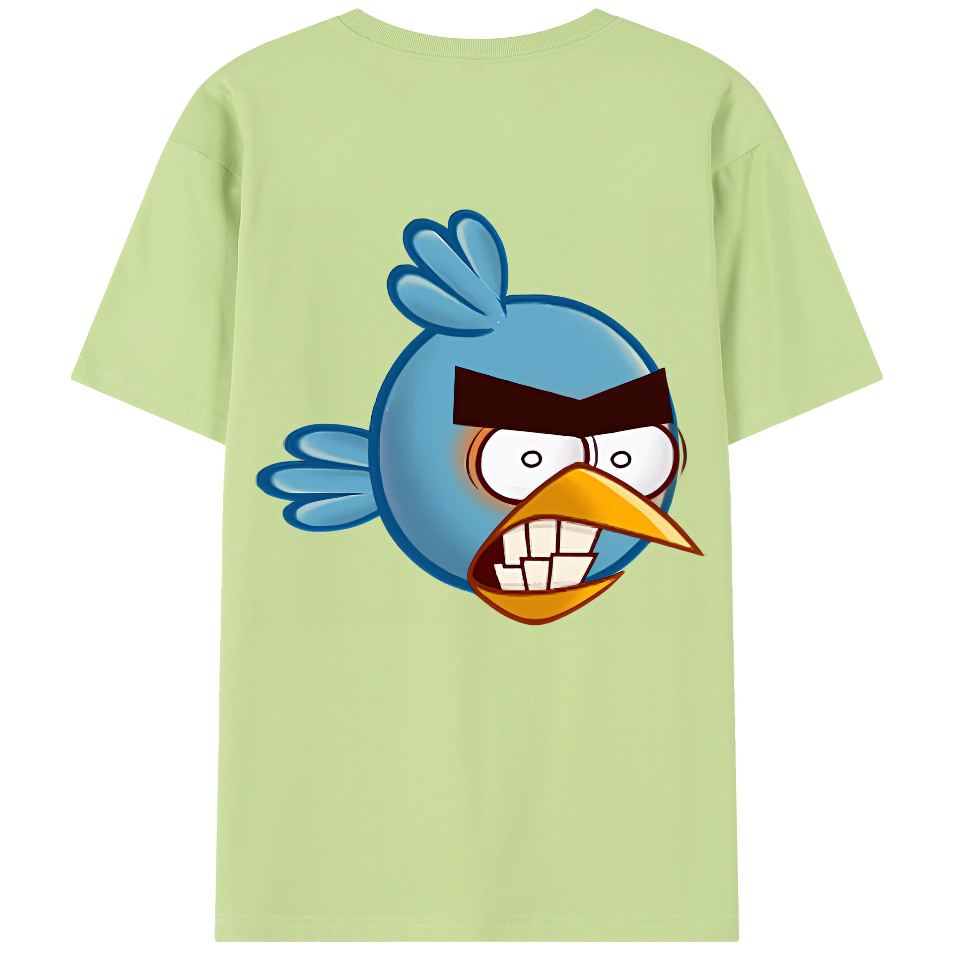 （画像用） Angry Birds アングリーバード 綿100％半袖Tシャツ（背面プリント）
